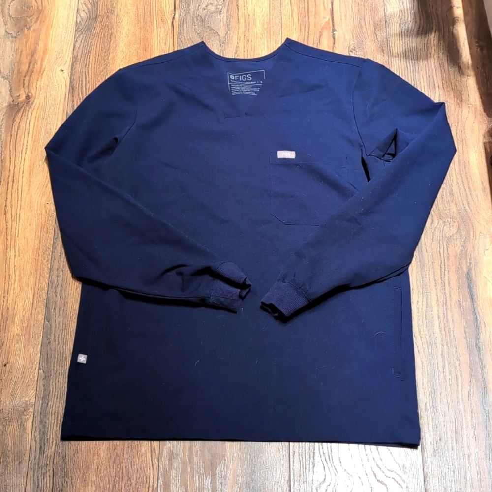 Figs Long Sleeve Scrub Top